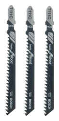 Bosch 4 in. T-Shank Jig Saw Blade 8 TPI 3 pk High Carbon Steel