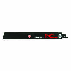 Milwaukee THE TORCH 9 in. L x 1 in. W Carbide-Grit Diamond Grit Multi TPI Reciprocating Saw Blad