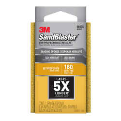 3M SandBlaster 4-1/2 in. L X 2-3/4 in. W X 1 in. T 180 Grit Fine Flat Surface Dust Channeling