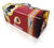 Sainty International Steel Washington Redskins Art Deco Tool Box 7.75 in. H x 7.1 in. W 16.25 in