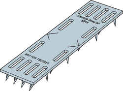 Simpson Strong-Tie 4 in. H x 0.4 in. W x 1 in. L Galvanized Steel Mending Plate
