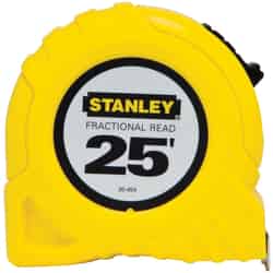 Stanley 25 ft. L x 1 in. W Tape Measure Yellow 1 pk