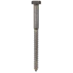 HILLMAN 5/16 in. x 4 in. L Hex Stainless Steel Lag Screw 25 pk