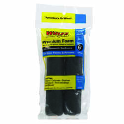 Whizz Premium Foam 1/2 in. x 6 in. W Mini Paint Roller Cover 2 pk For Smooth