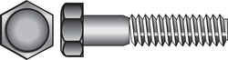 HILLMAN 3/4 in. Dia. x 2 in. L Zinc Plated Steel Hex Bolt 20 box