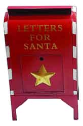 Sunset Vista Metal 24.5 in. H Red Christmas Letters For Santa Large Mailbox Outdoor Garden Stake