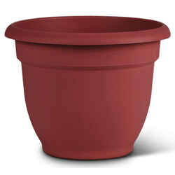 Bloem 5.1 in. H x 6.5 in. Dia. Union Red Resin Ariana Planter