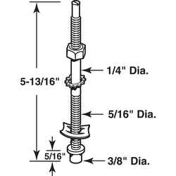 Prime-Line Mill Gold Steel Pivot Pin 1 pk