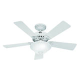 Hunter Fan Caraway 44 in. 5 blade Indoor Snow White Ceiling Fan