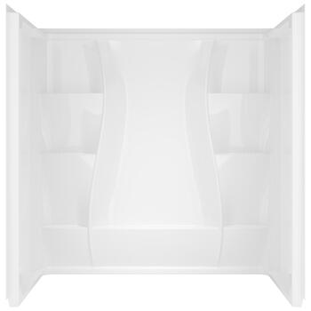 Delta Bathing System 74 in. H x 60 in. W x 32 in. L White Acrylic Reversible Rectangular Shower