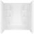 Delta Bathing System 74 in. H x 60 in. W x 32 in. L White Acrylic Reversible Rectangular Shower