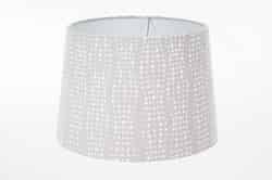 Living Accents Drum Brown/White Fabric Lamp Shade 1 pk