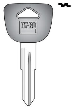 Hy-Ko Automotive Key Blank EZ# HD91P Double sided For Fits Some Honda Civic And Crx Ignitions