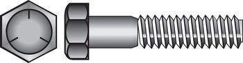 HILLMAN 1/4 in. Dia. x 2 in. L Heat Treated Zinc Steel Hex Head Cap Screw 100 box