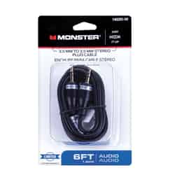 Monster Cable Just Hook It Up 6 ft. L Stereo Plug Cable Audio