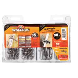 Walldog No. 10 x 1-1/4 in. L Phillips Pan Chrome Chrome Construction Screws 52 pk