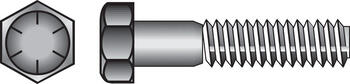 HILLMAN 7/16 in. Dia. x 1-1/2 in. L Heat Treated Yellow Dichromate Hex Head Cap Screw 50 box