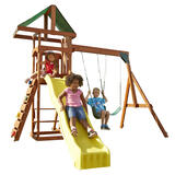 Swing-N-Slide Scrambler Wood Swing Set