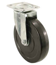 Shepherd 5 in. Dia. Swivel Rubber Caster 200 lb. 1 pk