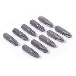 Ace Phillips 2 x 1 in. L S2 Tool Steel Hex Shank 10 pc. Insert Bit 1/4 in.