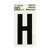 Hy-Ko Reflective Vinyl 2 in. H Letter Black Self-Adhesive