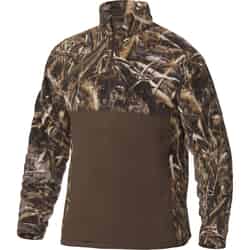 Drake MST L Long Sleeve Men's Collared Brown/Camo Pullover