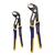 Irwin 8 & 10 in. Locking Pliers Set Gray Alloy Steel 2 pk