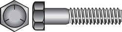 HILLMAN 3/8 in. Dia. x 5 in. L Heat Treated Zinc Steel Hex Head Cap Screw 50 box