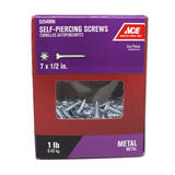 Ace 1/2 in. L x 7 Sizes Hex/Slotted Zinc-Plated Zinc Self-Piercing Screws 1 lb. Hex Washer Hea