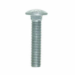 HILLMAN 1/2 Dia. x 2-1/2 in. L Hot Dipped Galvanized Steel Carriage Bolt 50 pk