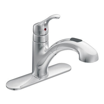 Moen Renzo Renzo One Handle Chrome Pull Out Kitchen Faucet