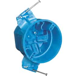 Carlon Super Blue 4 in. Round 1 gang Electrical Box Blue Thermoplastic