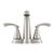 Moen Tiffin Tiffin Brushed Nickel Two-Handle Bathroom Faucet 4 in.