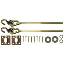 Ace Small Zinc-Plated Steel 7.75 in. L 225 lb. per Hook 2 pk Swing Hook Kit Gold