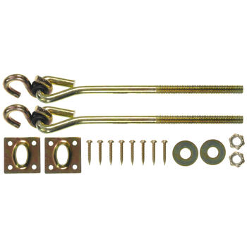 Ace Small Zinc-Plated Steel 7.75 in. L 225 lb. per Hook 2 pk Swing Hook Kit Gold