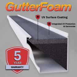 GutterFoam 5 in. W X 48 in. L Black Polyester Foam Gutter Guard