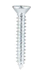 HILLMAN 1-1/4 in. L x 10 Phillips Zinc-Plated Steel Sheet Metal Screws 100 per box Flat Head