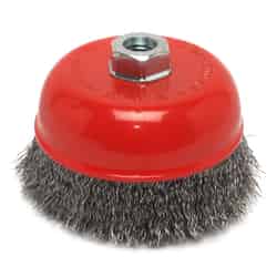Forney 5/8 in. x 5 in. Dia. Crimped Steel Cup Brush 1 pc.