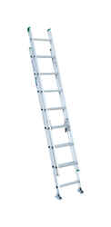 Werner 16 ft. H X 17.33 in. W Aluminum Extension Ladder Type II 225 lb