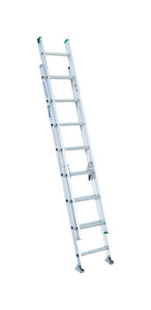 Werner 16 ft. H X 17.33 in. W Aluminum Extension Ladder Type II 225 lb