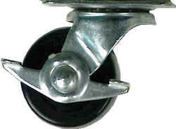 Shepherd 2-1/2 in. Dia. Swivel Rubber Caster 175 lb. 1 pk