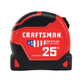 Craftsman Pro11 25 ft. L x 1.25 in. W Tape Measure Black/Red 1 pk