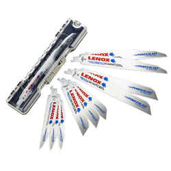 Lenox Assorted in. L Bi-Metal Reciprocating Saw Blade Set Multi TPI 12 pk