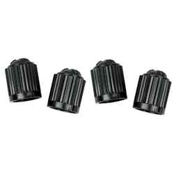 Slime Plastic Valve Caps Black