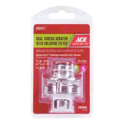 Ace Chlorine Filter Dual Thread Aerator 15/16 in. x 55/64 in. Chrome