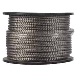 Campbell Chain Electro-Polish Stainless Steel 1/4 in. Dia. x 250 ft. L Cable
