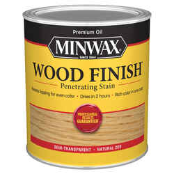 Minwax Wood Finish Semi-Transparent Natural Oil-Based Wood Stain 1 qt
