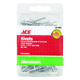 Ace Aluminum Rivets Silver 100 pk