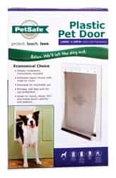 Petsafe Pet Door Large For Pets up to 100 lb. 10-1/8 in. x 15-3/4 in. White Plastic