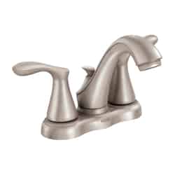 Moen Varese Two Handle Lavatory Faucet 4 in. Brushed Nickel